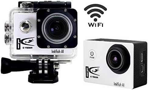 1+1®Wifi 1080p Action Camera 12mp 170 Degree Real Sj4000 HDMI Output Waterproof camera Helmet Sports Camera with 2 1050Amh Batteries and Free Accessories(White)