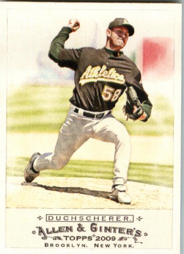 2009 Topps Allen and Ginter #335 Justin Duchscherer SP - Oakland Athletics (Short Print)(Baseball Cards)