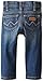 Wrangler Unisex Baby Five Pocket Styling W Stitching with Patch Denim Jean, Denim, 12 Months