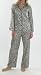 Ladies Satin Animal Print Pyjamas Size 12-14 Ivory/brown