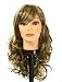 19 Long Mixed Brown big curls / long bangs synthetic wig