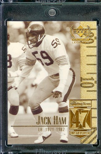 1999 Upper Deck Century Legends # 47 Jack Ham Pittsburgh Steelers Football Card- Mint Condition - Shipped In Protective ScrewDown Case!