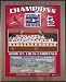 St. Louis Cardinals 2006 World Series MLB Baseball 11x13 Healy Wall Plaque with Walnut Finish Backin