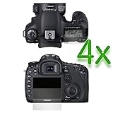 GTMax 4 Pack Clear LCD Screen Protector for Canon EOS 7D SLR Digital Camera ....