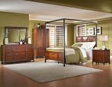 Bedroom Furniture Set in Warm Brown Cognac - 914-BSET-1