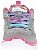 Skechers girls 81885l Skech Flawless Flyer - fashion sneakers, Gray/Pink/Purple, 12 Little Kid US