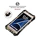 S7 Edge Case, G-WACK Camouflage Carbon Fiber Premium Aluminum Metal 9H Tempered Glass Full Body Case Waterproof Shockproof Dirt Proof Case For Samsung Galaxy S7 Edge Case