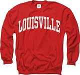 Louisville Cardinals Red Arch Crewneck Sweatshirt