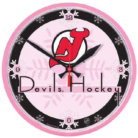 New Jersey Devils Wall Clock (Pink)