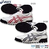 アシックス ASICS アメリカンフットボールスパイクシューズ（人工芝・硬い土グラウンド用） ミサイルMP-L TAM803 0150 ホワイト×ネイビーブルー 26.5cm