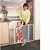 KidCo G15 White Center Gateway with Walk Through Pressure Gate