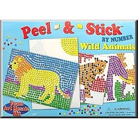 Peel and Stick Wild Animals by Lauri