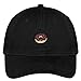 Trendy Apparel Shop Donut Embroidered Low Profile Cotton Cap Dad Hat - Black