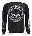 Harley-Davidson Men's Willie G Skull Sweatshirt, Black Crew Pullover 30296649