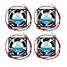 WINSINN 40mm Fan 24V Dual Ball Bearing DC Brushless Quiet Cooling 4020 40x20mm for Inverter 3D Printer Extruder Hotend Makerbot MK7 MK8 CPU Chip Arduino - 2Pin 0.1A 2.4W 6500+-5% RPM (Pack of 4Pcs)