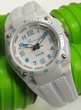 Bonett - 1210H - Sport - Montre Enfant - Quartz Analogique - Bracelet Silicone Blanc - Lumi&egrave;re