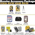 Essential Accessory Package For CANON VIXIA HV30 HV40 HV20 Includes 4GB Memory, Tripod, 4HR Battery, Charger, Microphone, Video Light + Tripod + Case + Much More
