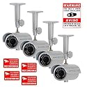 VideoSecu 4 Lot Fake Imitation Home Security Dummy Camera Kit 1QU
