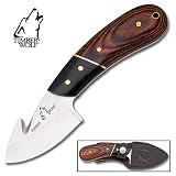 Timber Wolf Professional Guthook Knife w/ Leather Sheath