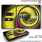 DJ Hero Skin Alecias Swirl 01 Yellow fit XBOX 360 and PS3 (DJ HERO NOT INCLUDED)