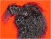 poodle13 - Poodle Black Tibetan Lamb Genuine Fur Head Cover