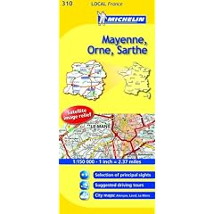 Mayenne, Orne, Sarthe (Michelin Local Maps)