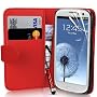 Supergets� Samsung Galaxy S3 S I9300 Red Wallet Si&hellip 
