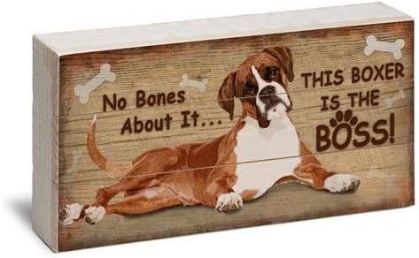 Boxer is the Boss Reclaimed Art Wood Box