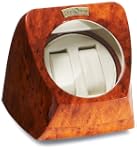 Diplomat Men Burl Wood Double Watch W...