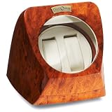 Diplomat Burl Wood Double Watch Winder with Of