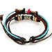 November's Chopin Unique Beads Braided Leather Adjustable Wrap Bracelet