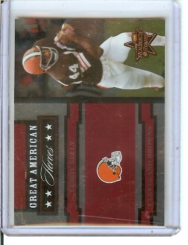 2005 Leaf Rookies and Stars Great American Heroes Red GAH18 Leroy Kelly (Football Cards) (Serial #'d to 1250)