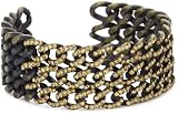 Joanna Laura Constantine Wide Curb Chain Cuff Bracelet