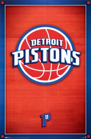 Detroit Pistons Poster Print, 22x34