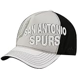 NBA adidas San Antonio Spurs Youth Gray-Black Color Block Adjustable Hat