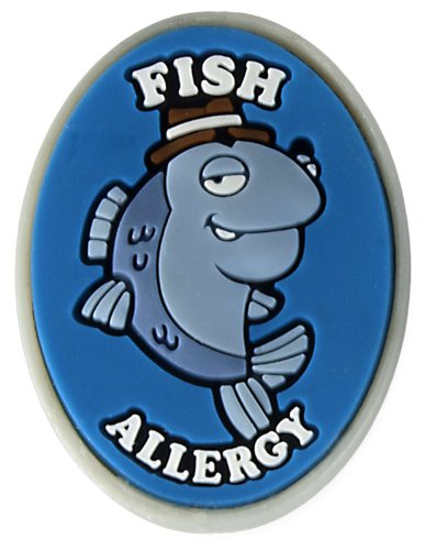 AllerMates Fish Allergy Charm for Multi-Allergy Wristband: Detective Fin
