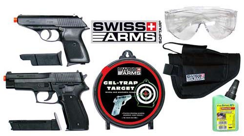 Sig Sauer P226 & Swiss Arms P230 Spring Airsoft Kit