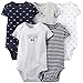 Carter's Baby Boys' 5 Pack Bodysuits (Baby) - Navy - 12M