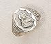 Unisex Adult Sterling Silver Scapular Sacred Heart of Jesus Ring Size 10 Religious Fine Jewelry