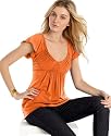 L8ter Flutter-Sleeve Knit Top