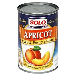 Solo Filling, Apricot, 12-Ounce Unit (Pack of 12)