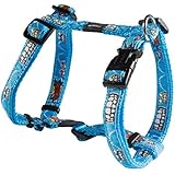 Rogz Scooter Adjustable Dog H-Harness, Medium, Comic