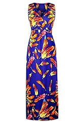 Feathers Gathered Summer Sleeveless Polyester/Spandex Chevron Print Floral Print Club Dress/Evening Dress/Maxi Dress 
