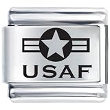 Usaf Italian Charms Bracelet Link
