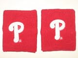 PHILADELPHIA PHILLIES Team Logo COTTON WRISTBANDS -(set of 2)