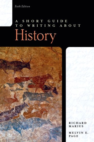 Cover image : A Short Guide to Writing About History (Short Guides)