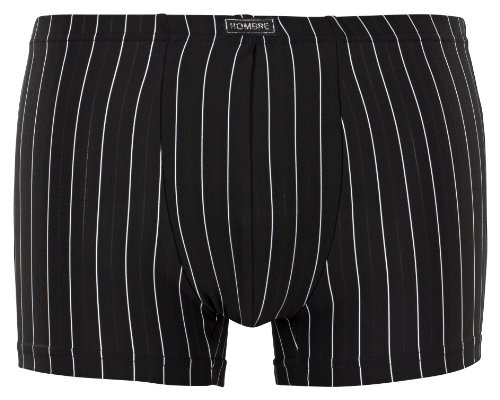 4er Pack Boxershorts Microfaser schwarz mit Streifen von Hombre in 4 Größen