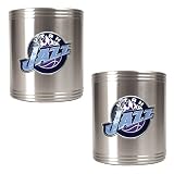 Utah Jazz NBA 2pc Stainless Steel Can Holder Set - Primary Logo