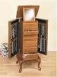 Oak Jewelry Armoire By Powell Furniture