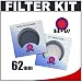 B+W 62mm TWO Glass Filters Kit with B+W UV and Circular Polarizer Filter for Canon, Nikon, Olympus & Pentax Lenses with 62mm Filter Size